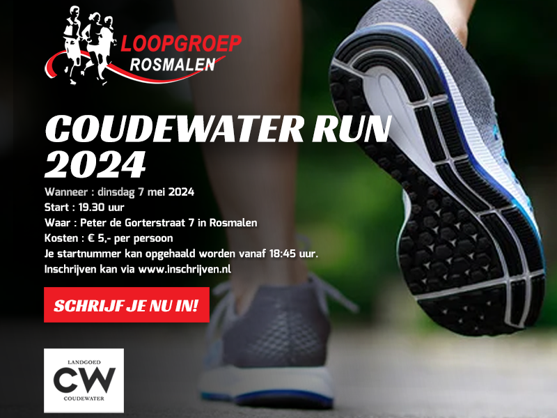 Schrijf je nu in voor de Coudewater Run 2024